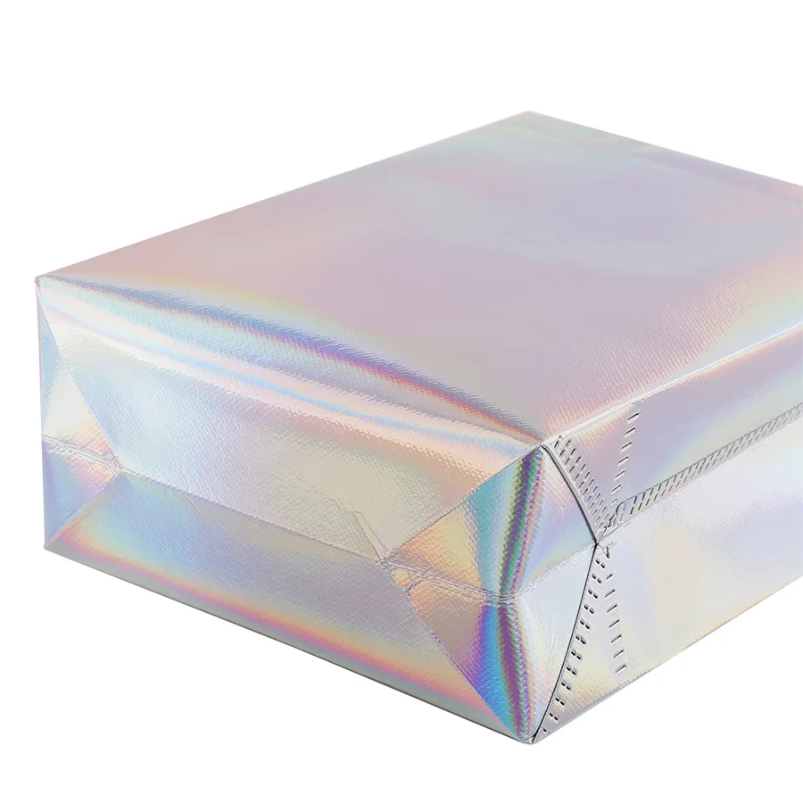 10/20 Stück Bunte Laser-Geschenktüten aus Vliesstoff für Hochzeiten, Geburtstage, Gastgeschenke, Weihnachten, Süßigkeiten, Kekse und Geschenkverpackungen – Detail 6