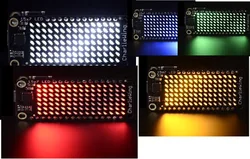 3135 15x7 CharliePlex LED Matrix Display FeatherWing RED Yellow Green Blue White Feather