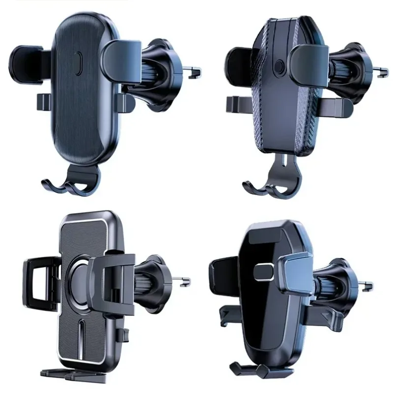 Universal Car Air Vent Phone Holder 4 Pack 360° Rotation One Button Release Mount for iPhone Samsung All 4 to 7 Inch Cell Phones