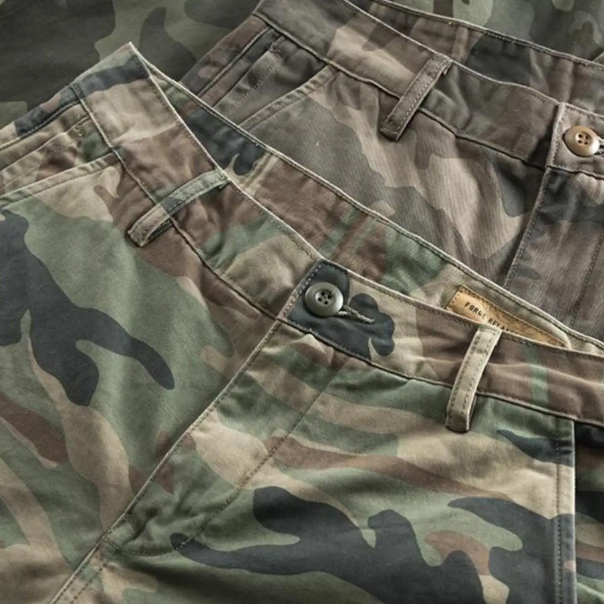 Camouflage Work Pants Men's Loose Wear Resistant Anti-Heat Spring Autumn Thick Dirty Straight Legged Heavy Duty Welding Pants