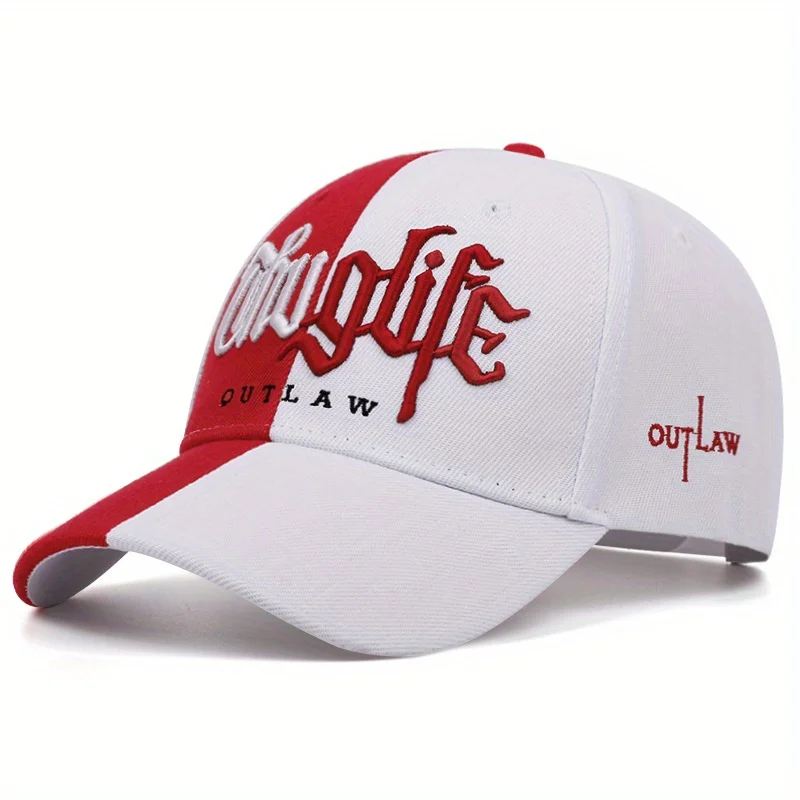 Fashion Color Matching Baseball Caps For Men Women Letter Embroidery Trucker Hats Adults Snapback Outdoor Sports Golf Cap Male