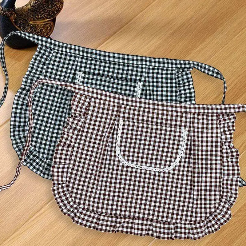 

Хлопковый фартук LTT до пояса, бытовой фартук в иностранном стиле, защитный от загрязнений, дышащий кухонный комбинезон для готовки