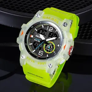 Dual Time Dual Time Waterproof Pulse Smmael-Pulse, Military Sports Clock, Digital Back Light 8007 Alarm Timer 8007 8 Main Sales Smael Clock - №1
