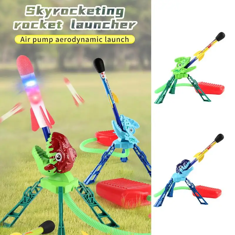 

Детская воздушная пусковая установка с насосом для стрельбы, уличная воздушная пусковая установка для стрельбы, увеличивающая рост, Детская Спортивная игрушка для прыжков, игровой набор