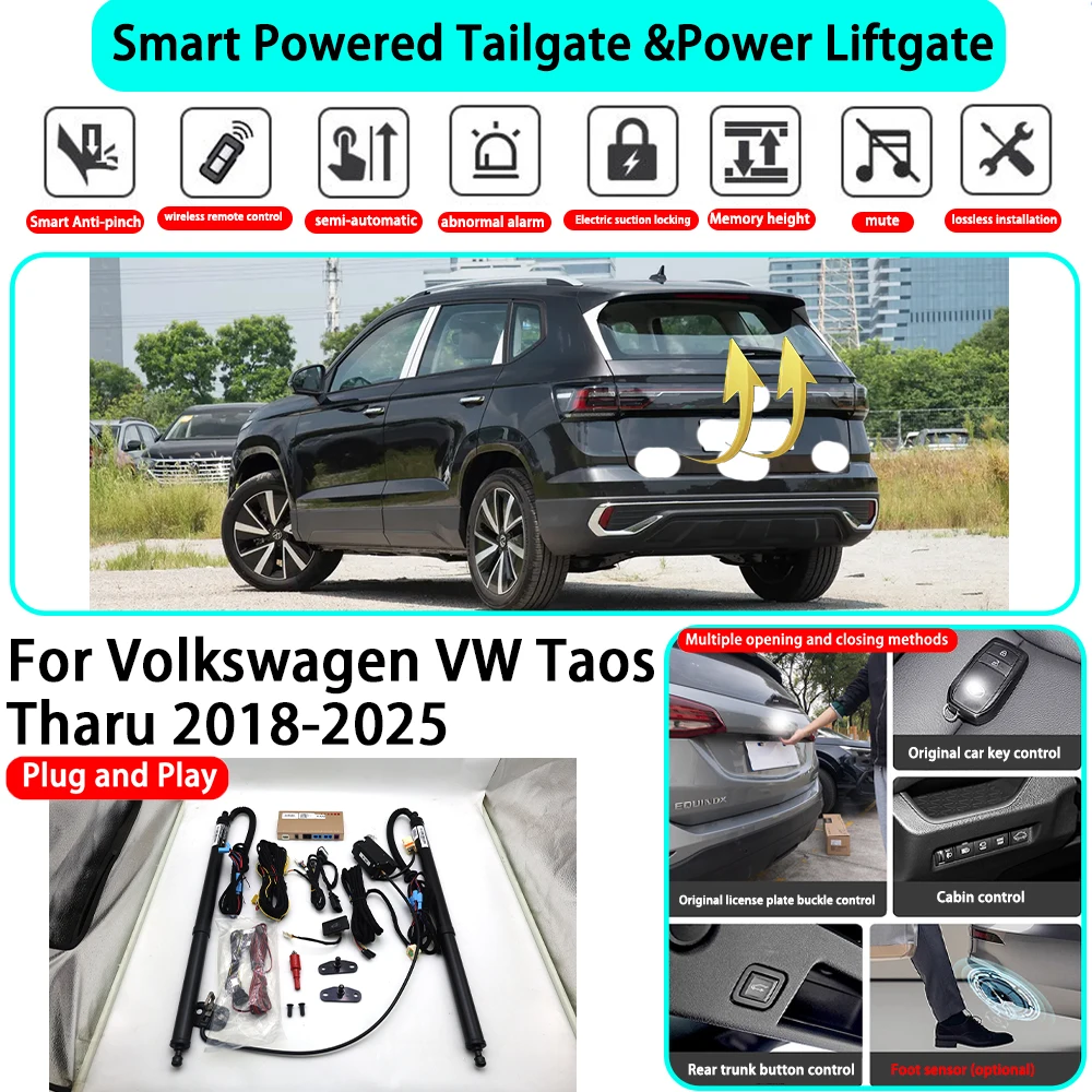 

﻿for Volkswagen VW Taos Tharu 2018-2025 OEM Smart Automatic Powered Tailgate Electric Power Tailgate Lift Kit Key Close