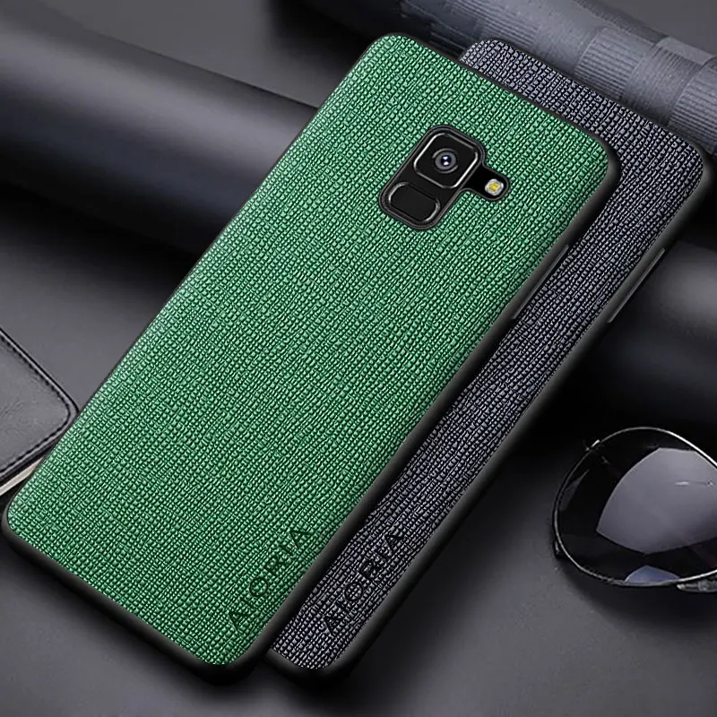 Case for Samsung galaxy A8 Plus 2018 cover coque with concise and Dirt resistant PU leather soft hard cover for Samsung A8 Plus