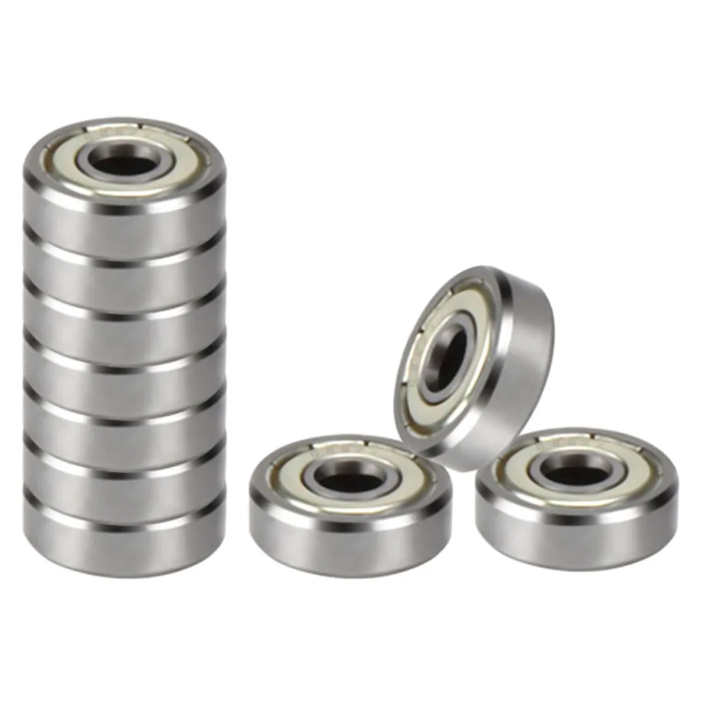 

10pcs Chrome Steel 623zz 624zz 625zz 3D Printer Single Row Shielded Deep Groove Ball Bearing Miniature Bearings replace part