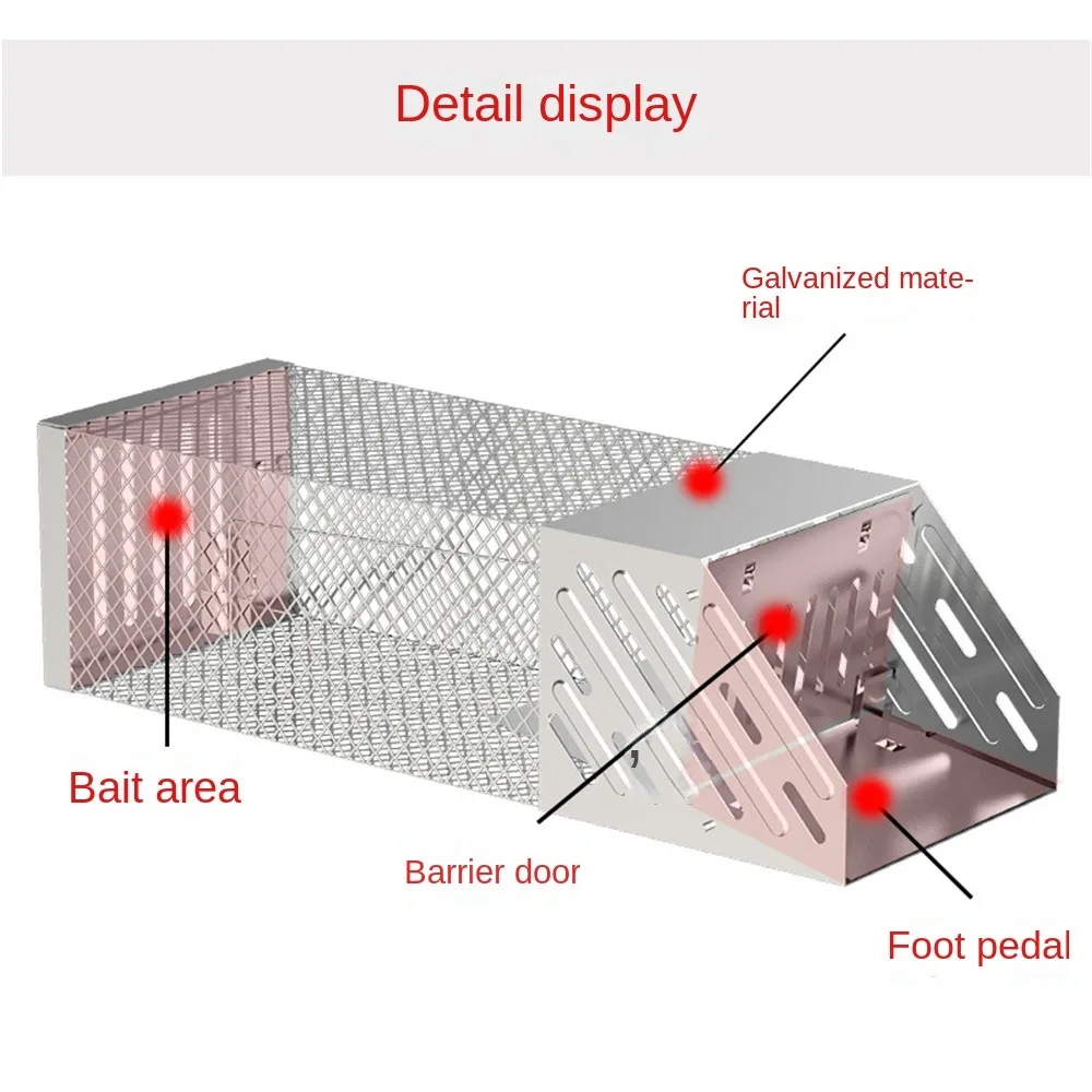 

Live Mouse Trap Iron Net Household Mouse Catcher Non-toxic Self-locking Pest Repeller Household Gadget Mice Rodent Rats Catcher