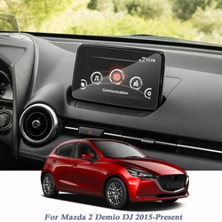 Car Styling Display Film GPS Navigation Screen Glass Protective Film Control of LCD Screen For Mazda 2 Demio DJ 2015-Present