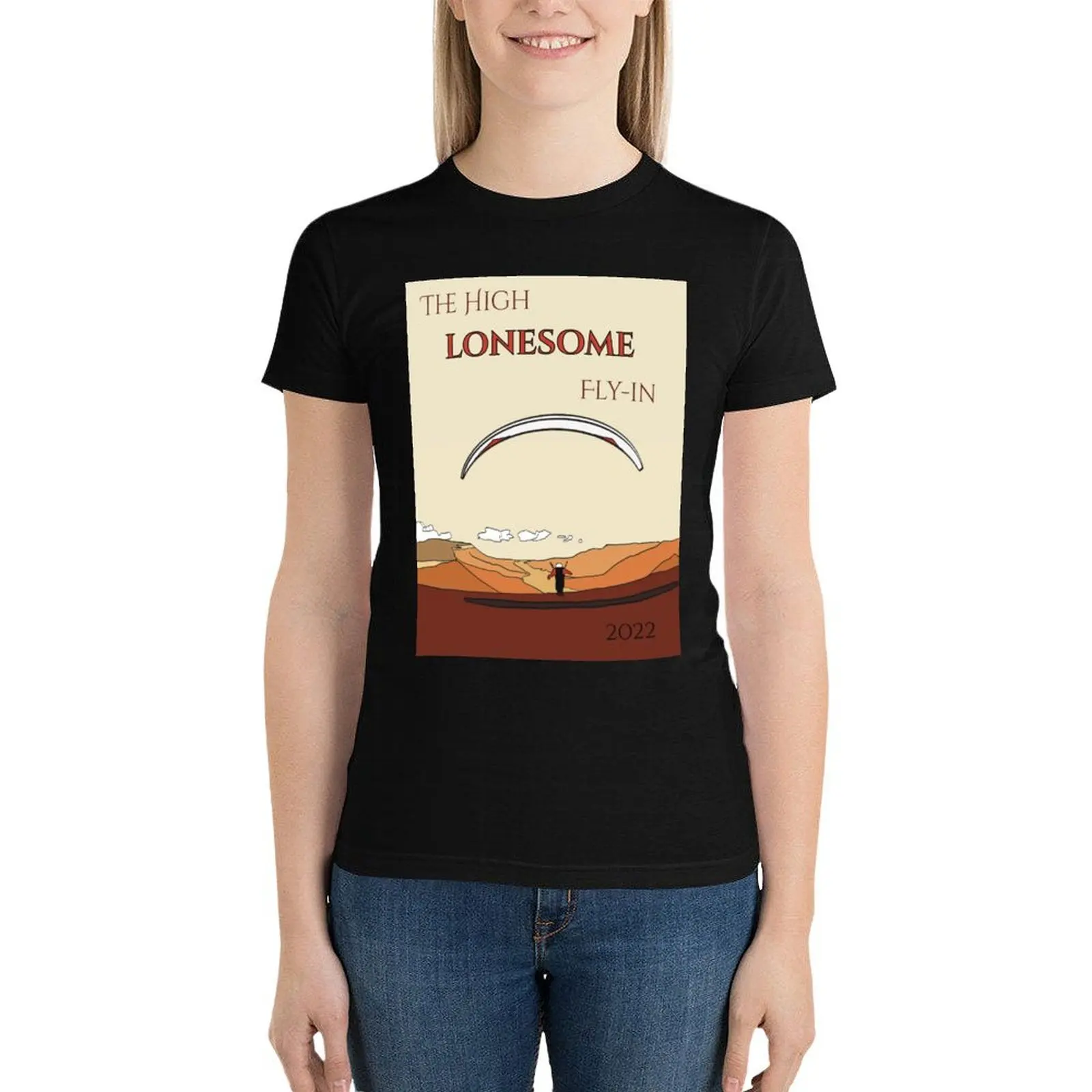 

The High Lonesome Fly-in 2022 T-Shirt anime clothes summer tops female Women's clothing