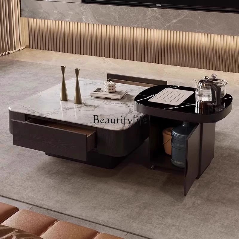

Minimalist coffee table living room household removable tea integrated