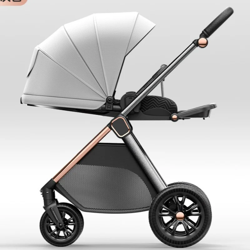 

Menado high landscape Full cover foldable reversable baby four-wheel trolley sitting reclining high view new born walker