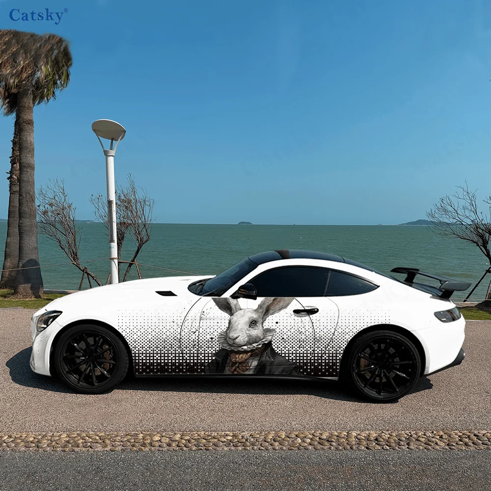 

Вечернее платье кролик автомобиль виниловые наклейки самоклеящаяся наклейка из ПВХ подходит для грузовиков внедорожник украшения автоаксессуары подарок