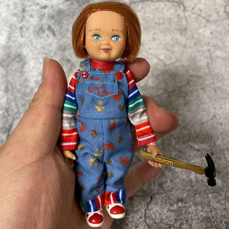 Hot Original Neca Good Guys Figure Burnt Chucky Real Clothes Horror Doll Action Figure Model Collecting Toys Doll Boy Gift Fans