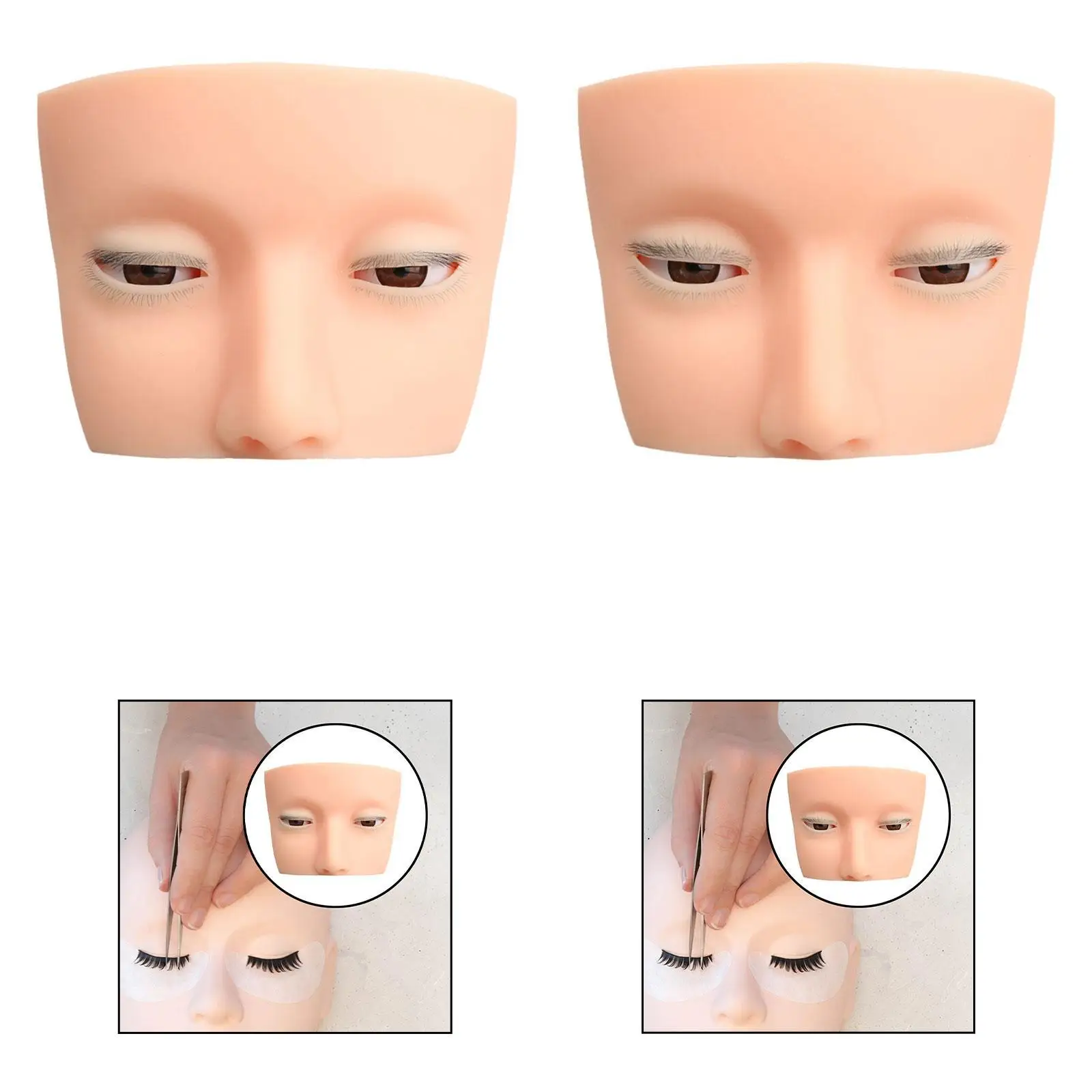 

Накладные ресницы, голова манекена, силиконовая, мягкая на ощупь, многофункциональный макияж, обучение для начинающих, косметология, упражнения для студентов, художников