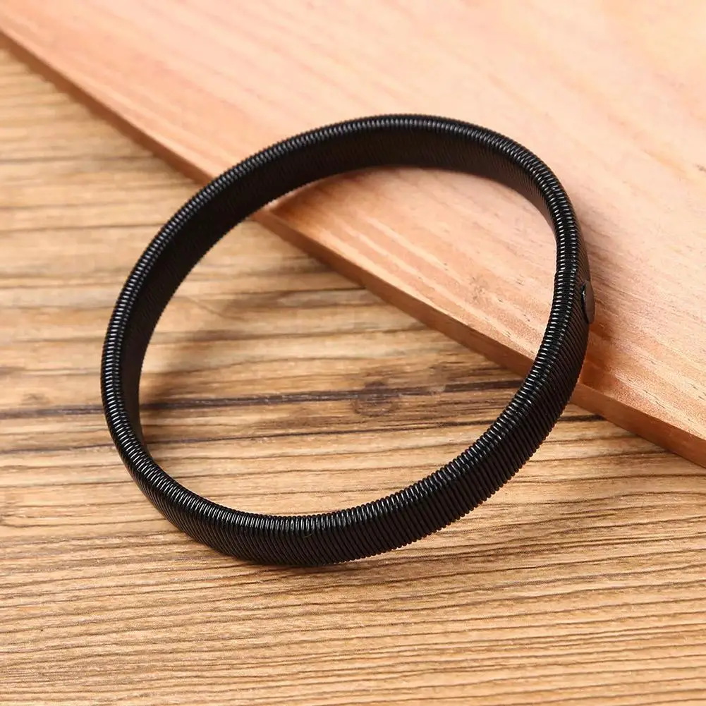 

2pcs/pair Anti-Slip Elastic Shirt Sleeve Holders Metal Armbands Band Stretch Garters for Women Men Y5W4