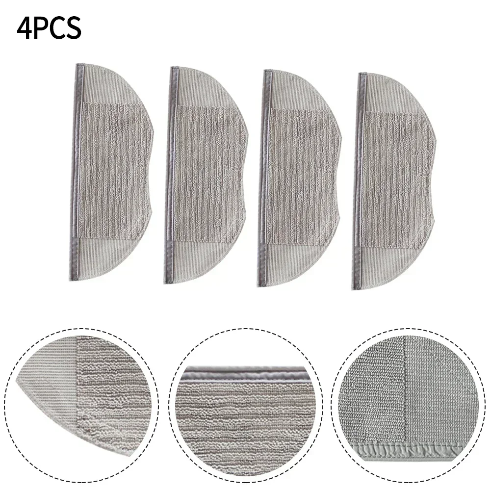 4Pcs Microfiber Wiping Pad Cloth For SW (MD 20040) Vacuum Cleaner Household Cleaning Sweeping Robot Replacement Spare