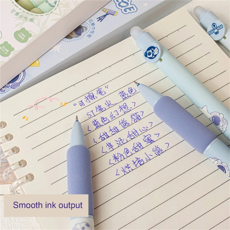 4peeces стирают гель -ручка выдвижной гель -ручки 0,5 мм быстрая сушка для письма