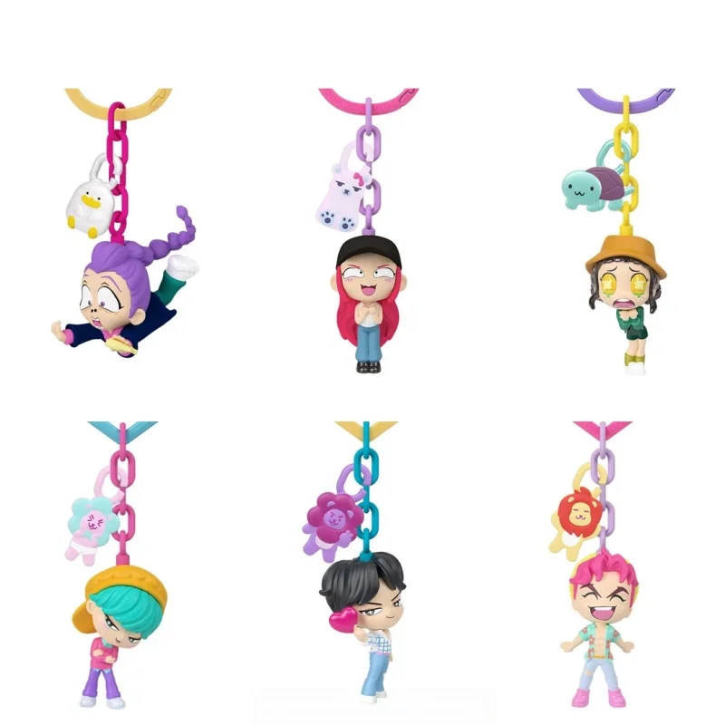 Genuine Mattel Kpop Demon Hunters Blind Box Mini Figurine Keychain Collectible Blind Bag Decorative Bag Charm For Kpop Fans Gift - view 6