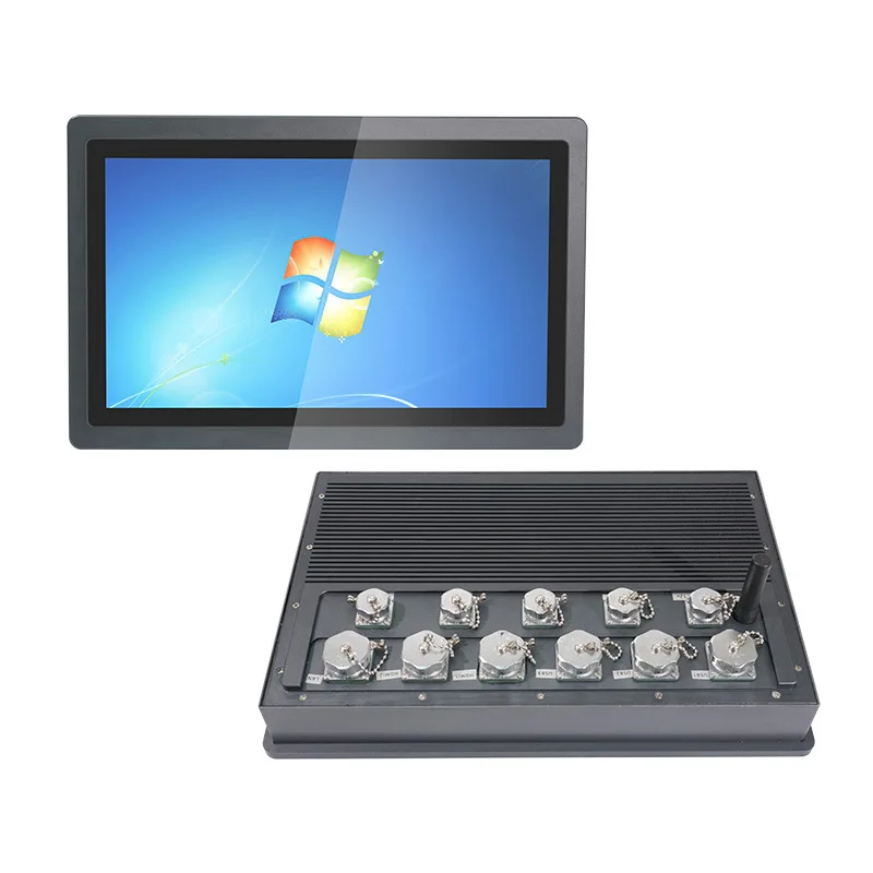 

Fully enclosed industrial computer touch display whole machine waterproof and dustproof multi-interface network port embedded