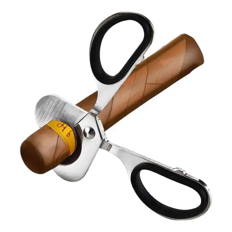 Cuban Cigar Scissors Portable Cigar Cutter Knife Head Guillotine Stainless Steel Cigar Knife Cutter Puncher Puro Accessories