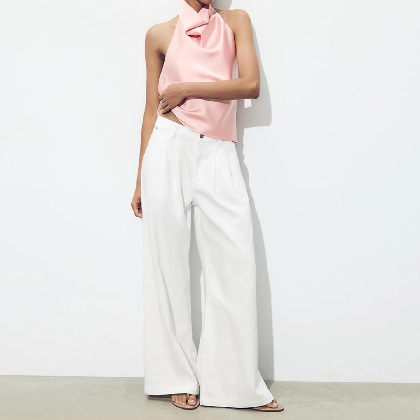 エレシルクサテン レディース ファイオントップ カラー付き ハンギングネライン 2025年秋新作 スレZ レディース アウターベスト