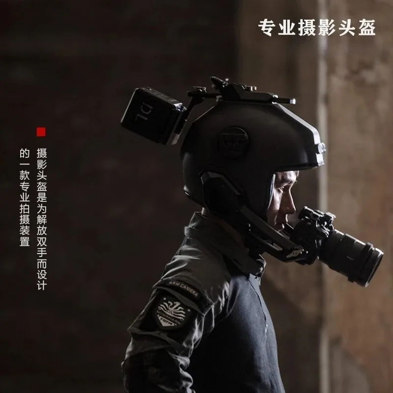 Professional photography helmet personal perspective shooting system Individual combat photography