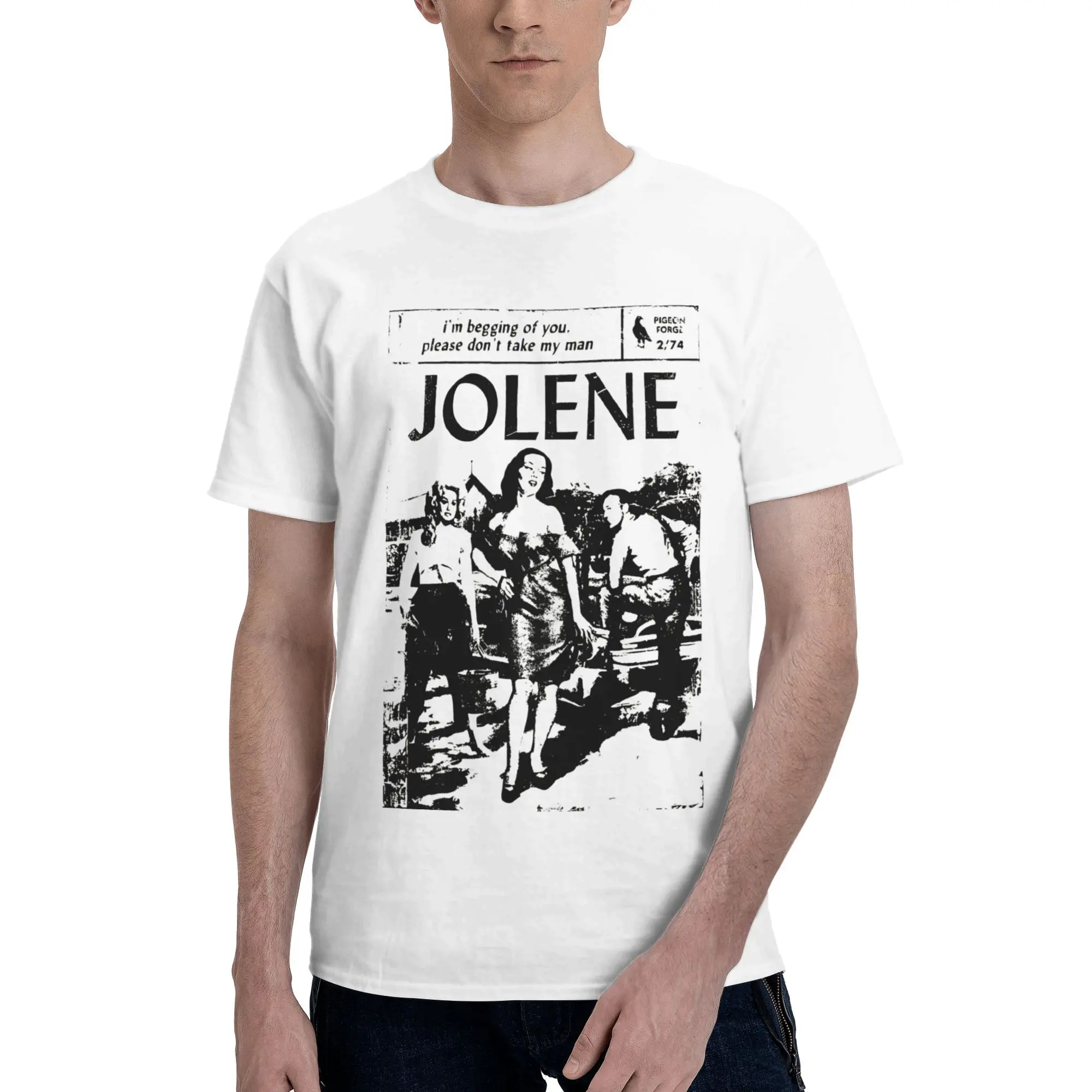 

Hip Hop Jolene by Dolly Parton Tshirts Men's Cotton Short Sleeve Round Neck Summer Clothing