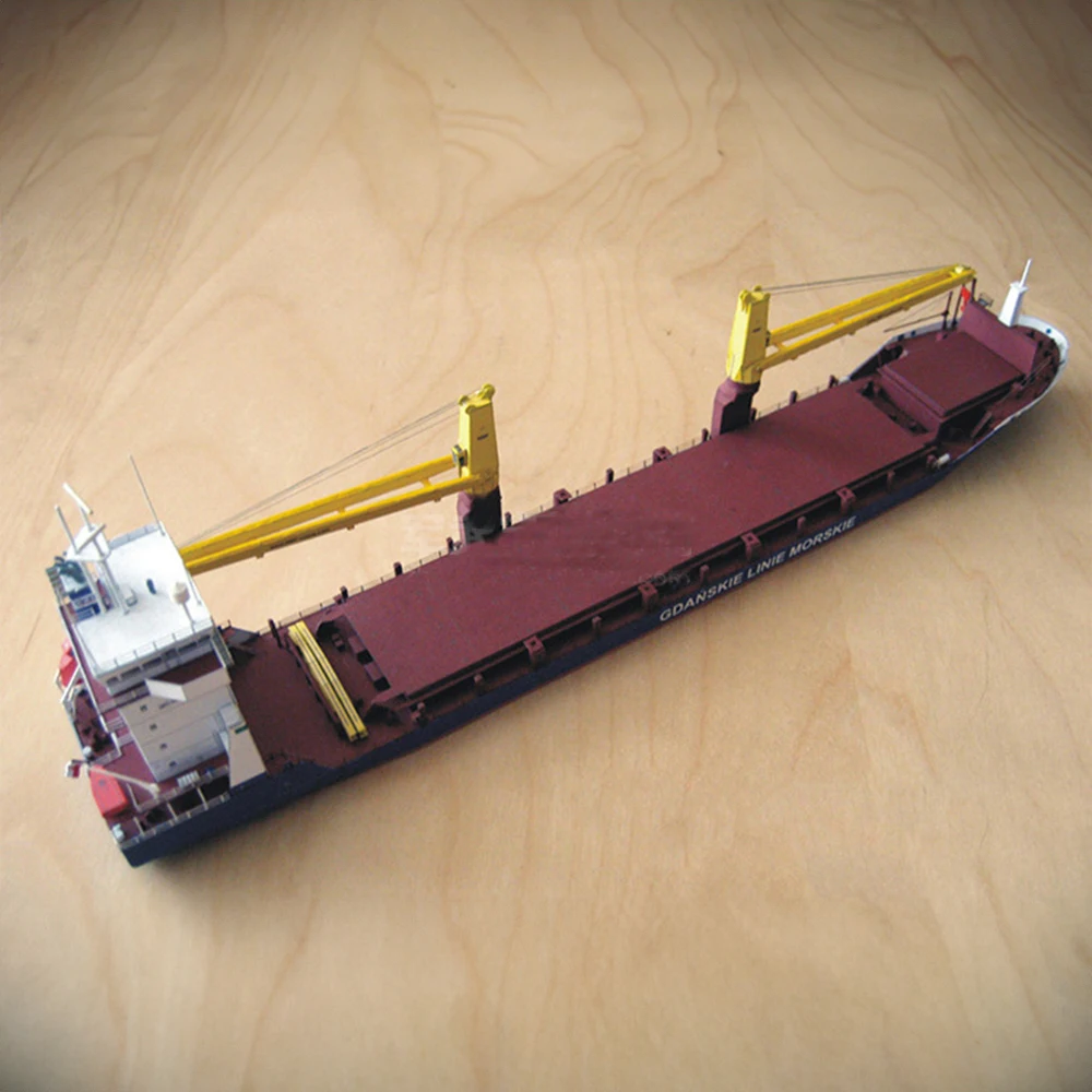 Gdansk البضائع السفينة DIY الحرفية ورقة أطقم منمذجة Gdansk حاوية نموذج باخرة الجمعية كيت #3