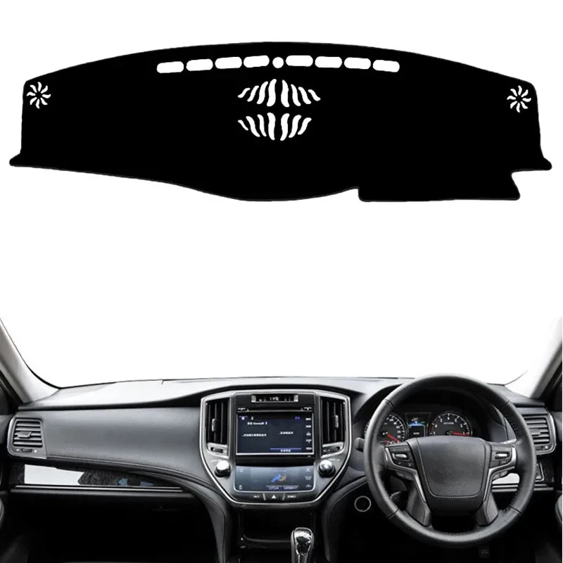 Car Dashmat Dashboard Cover Mat Pad Dash Board Sun Visor Instrument Carpet Accessories For Toyota Crown Royal Majesta 2013-2016