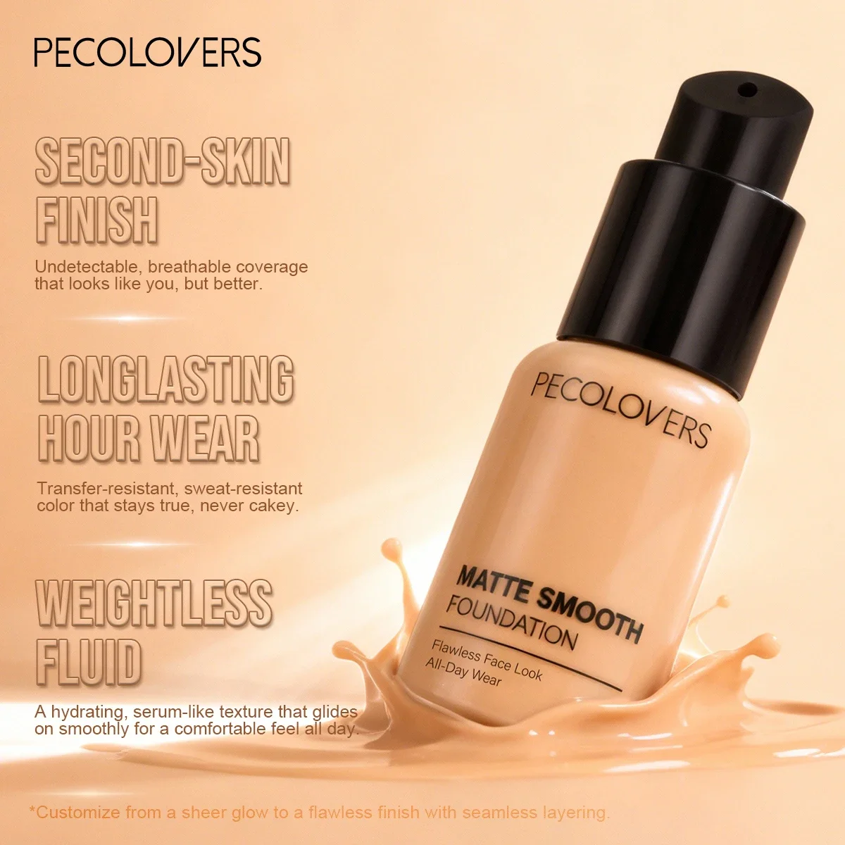 4PCS/SET Concealer Foundation+Pore Primer Stick +Setting Powder Compact-Smooths Pores Before Makeup, Full Coverage of Blemishes