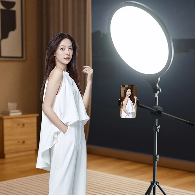 Panel de luz LED de 10 pulgadas con soporte, fuente de alimentación USB, transmisión en vivo de teléfono Universal, iluminación, fotografía y sesión de vídeo