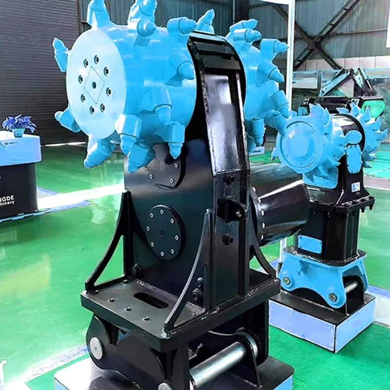 Drum Cutter Compact Mini Milling Machine Small-Scale Roadwork Landscaping Boring Cutting Digging Pavement Tunnel Equipment
