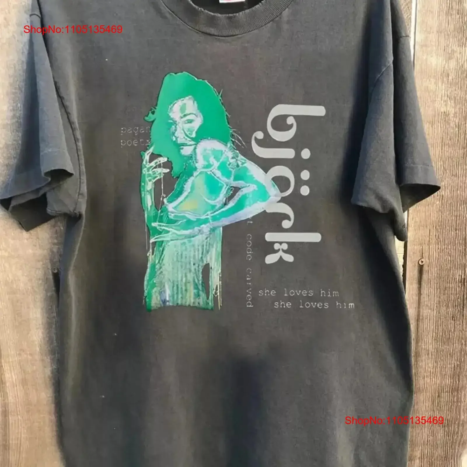Bjork Vespertine Band Retro Charcoal  T Shirt For  vintage Washed graphic designer clothes Stylish fashion Stretched Breathable