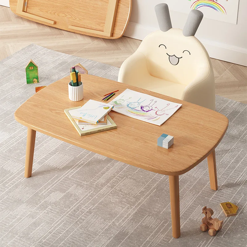 Writing primary school students household desk toys small apartment solid wood table