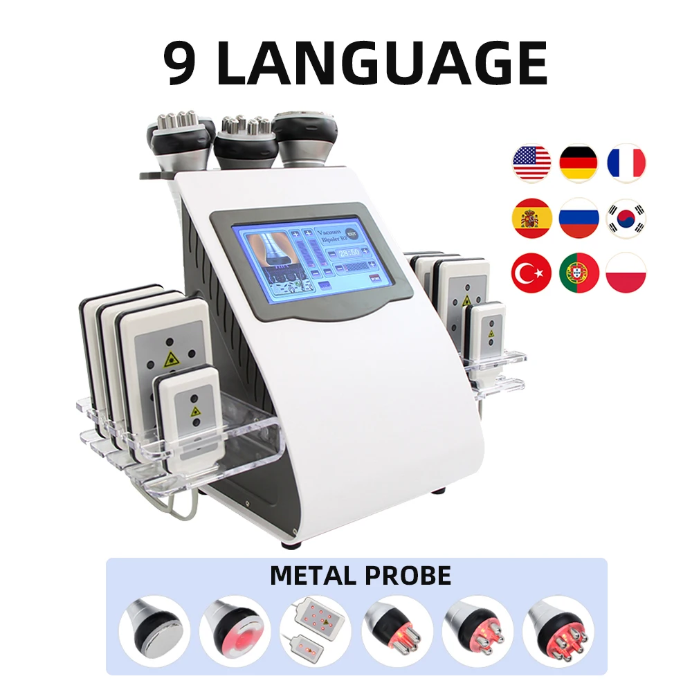 6In1Cavitation Multifunctional Fat-reducing Machine Ultrasound Vacuum Fat Loss Device Wrinkle-removing Slimming KIM8 Body Beauty