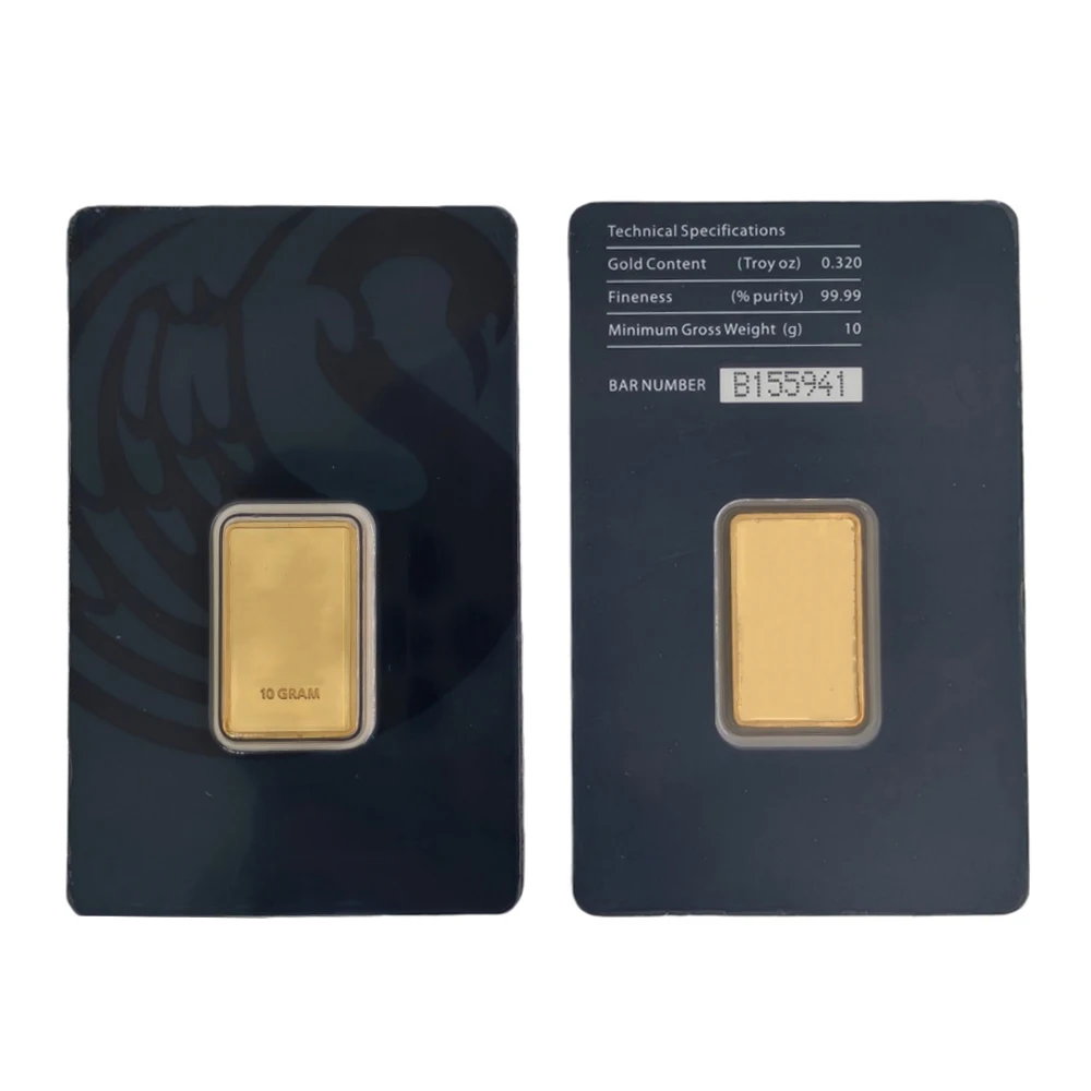 1oz APMEX Design Goldbarren-Replikat, 24K vergoldeter Kupfer-Gedenkbarren, nicht-währungsbezogenes Sammlerstück, Souvenir-Geschenk für Sammler