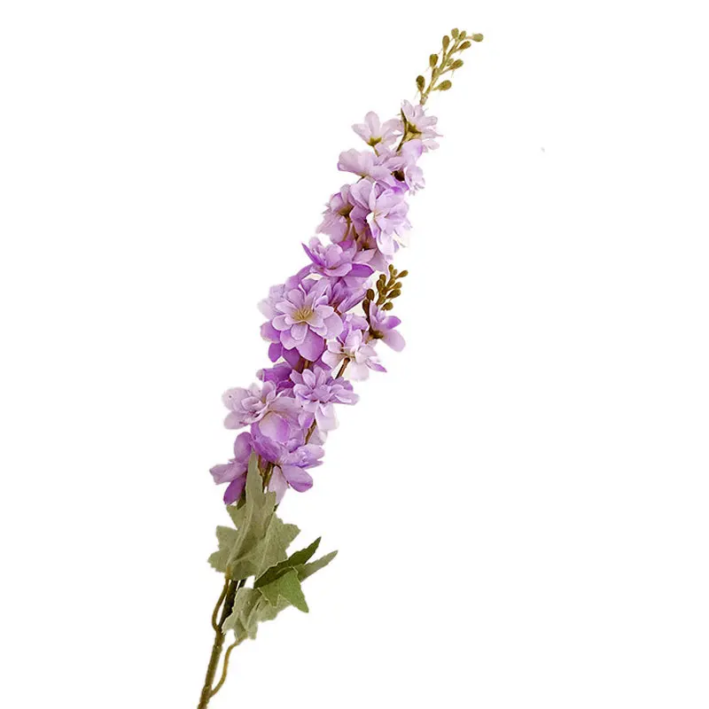2 Fork Artificial Flocking Delphinium Flowers Wedding Home Decoration Furnishing Flowers Wedding Decoration Hyacinth Flower