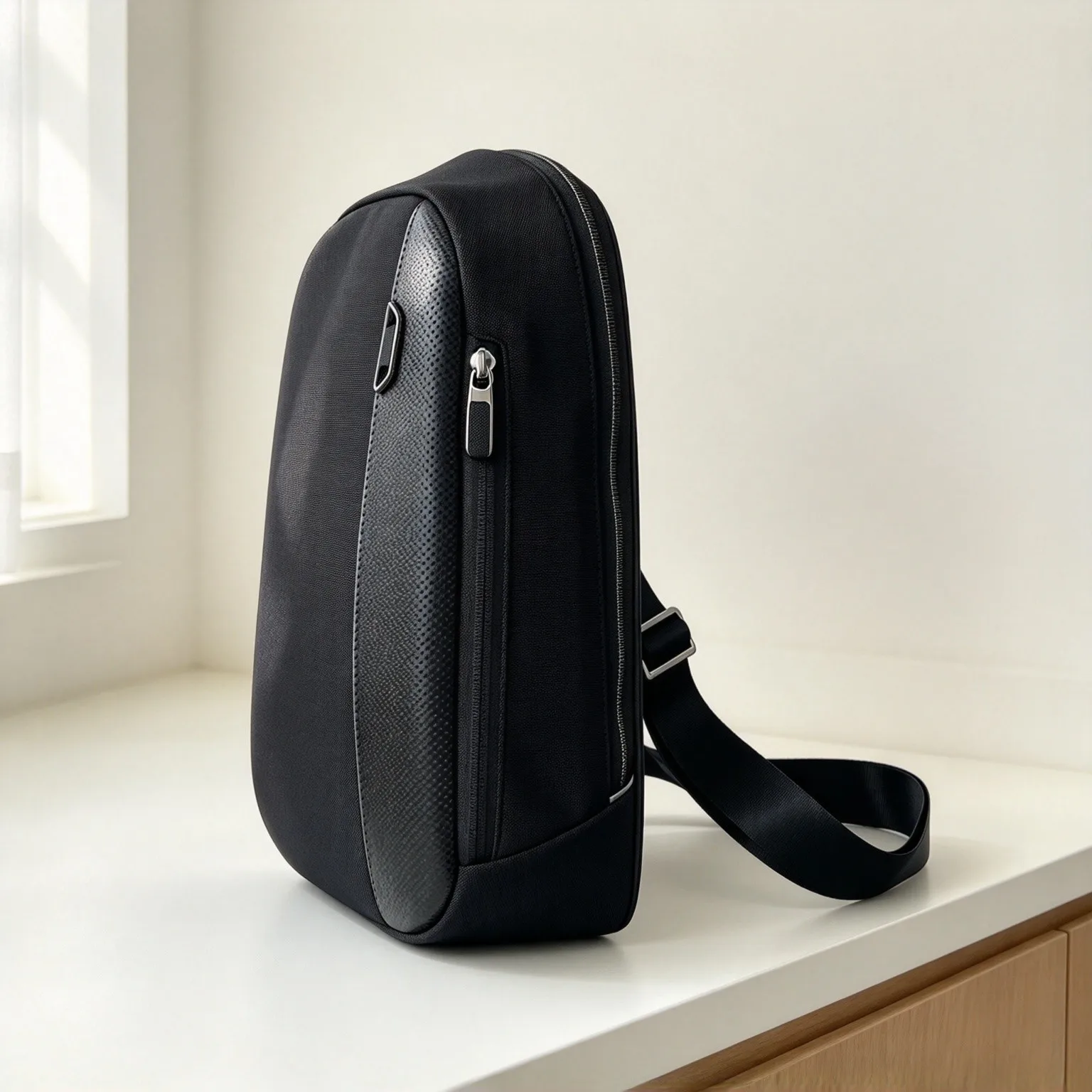 Nylon Single Shoulder Chest Bag for Men, Fashion Business Casual Crossbody Sling Bag