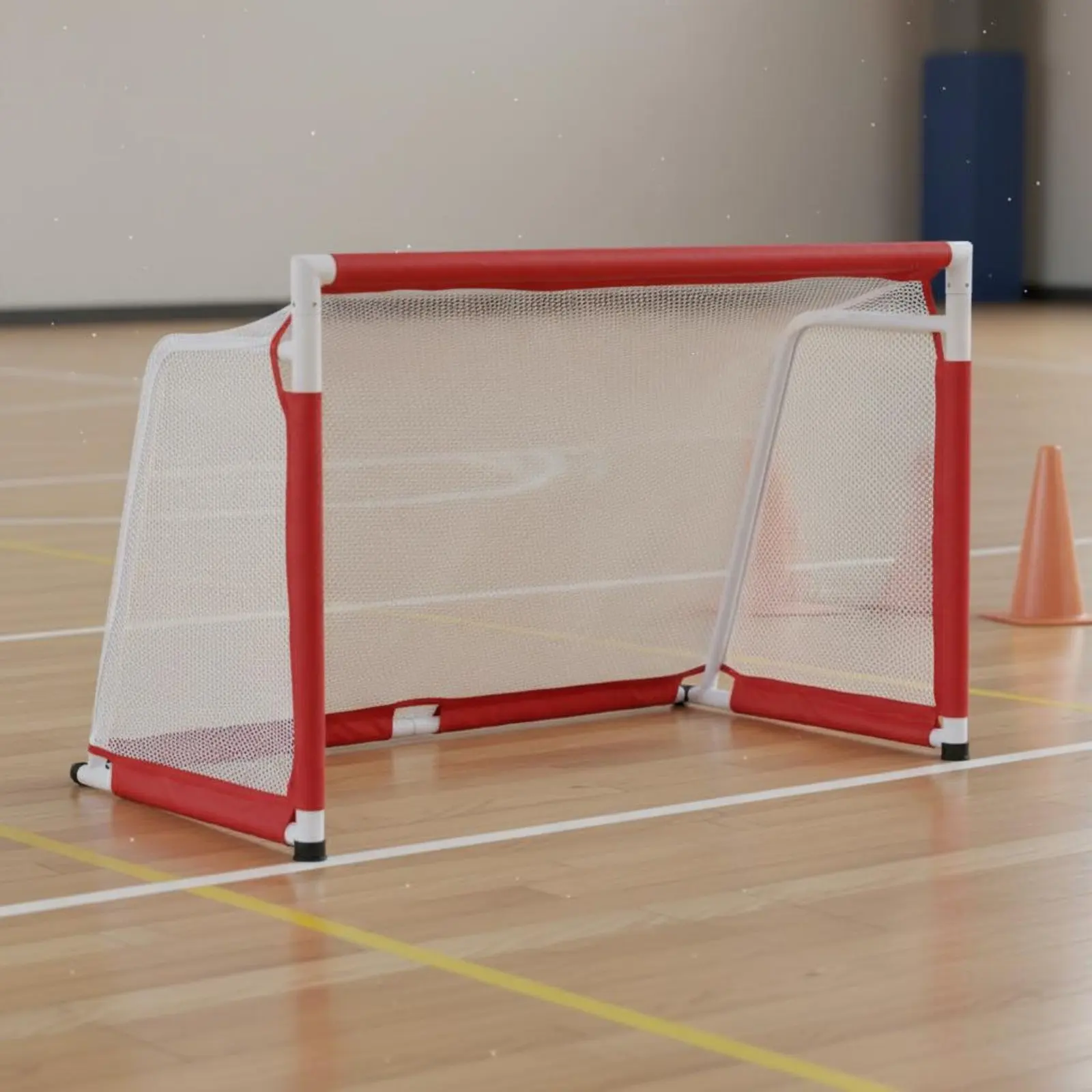 

Portable Soccer Goal Detachable Aluminum Soccer Goal Sports Equipment Heavy Duty No Tools Required for Competition
