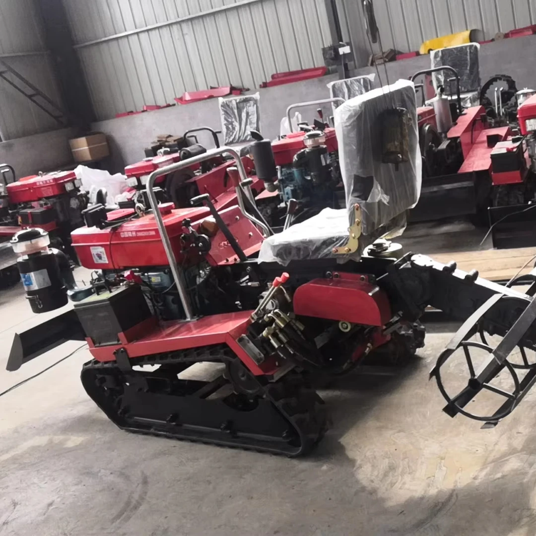 Authoritative Certification China Factory Production Custom-made Options Crawler Agricultural Tillage 35 Horsepower Micro Tiller