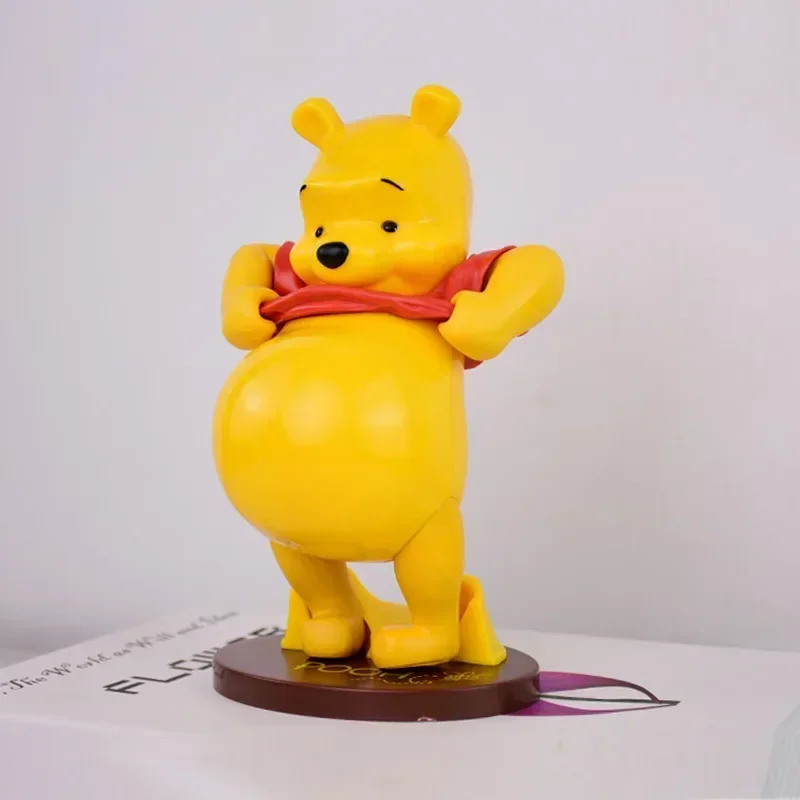 20cm Classic anime Winnie the Pooh bear action figure PVC statue doll big belly bear collection model home decor kids gift toy