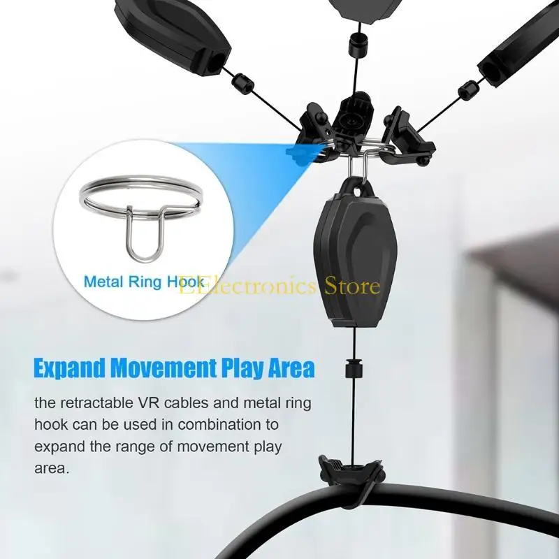 B03C Cable Management System Ceiling Pulley For Oculus 2/Rift Link Cable