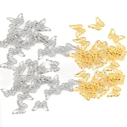 20pcs/lot Stainless Steel Butterfly Charms Pendants Accessories Jewelry Charms For DIY Jewelry Making Supplies Wholesale HXD