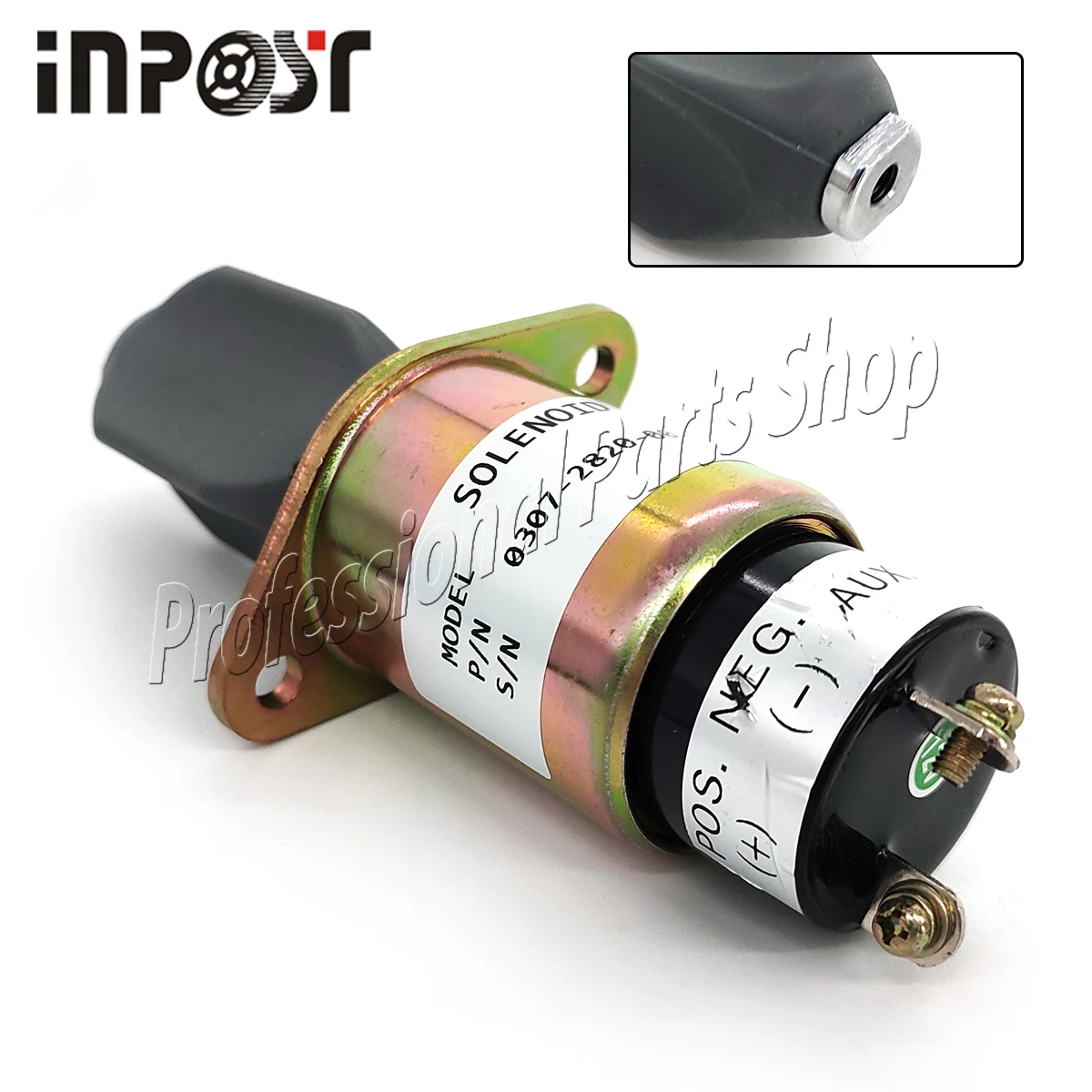 12V 0307-2820-00 Shut Down Solenoid Valve 2 Terminals For Onan Cummins Generator