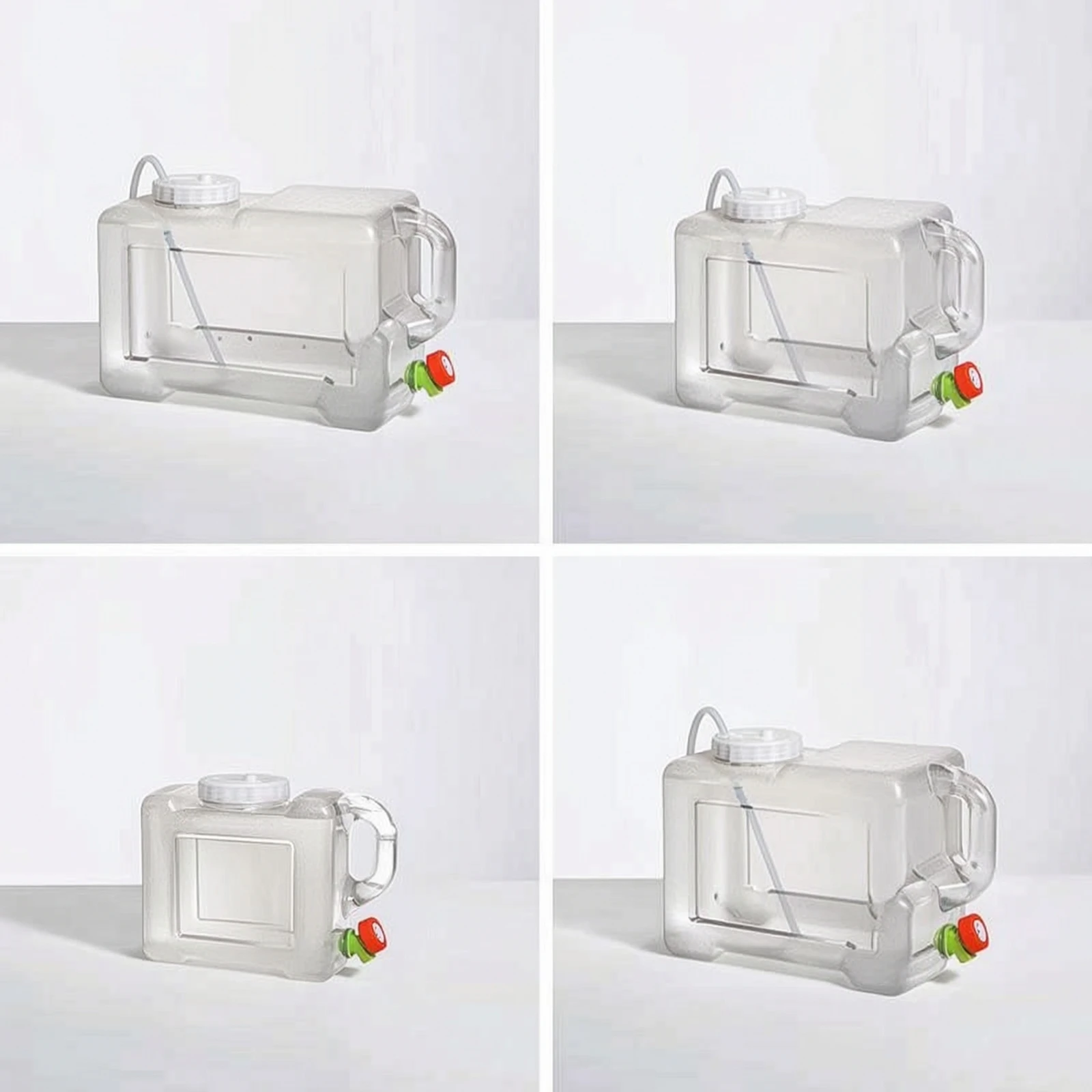 Water Container with Faucet Transparent Container with Spigot and Lid Water Container with Lid Easy to Use for Tea Lovers, Home