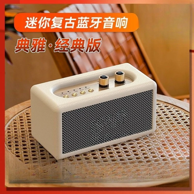 Haut-parleur extérieur vintage de caisson de basses portable de volume