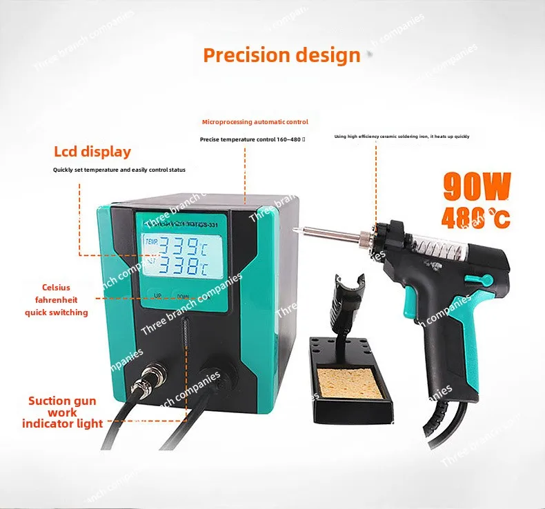 SS-331H Automatic Electric Tin Sucker Tin Suction Pump Strong Disassembly and Soldering Strong Electric Tin Suction Gun