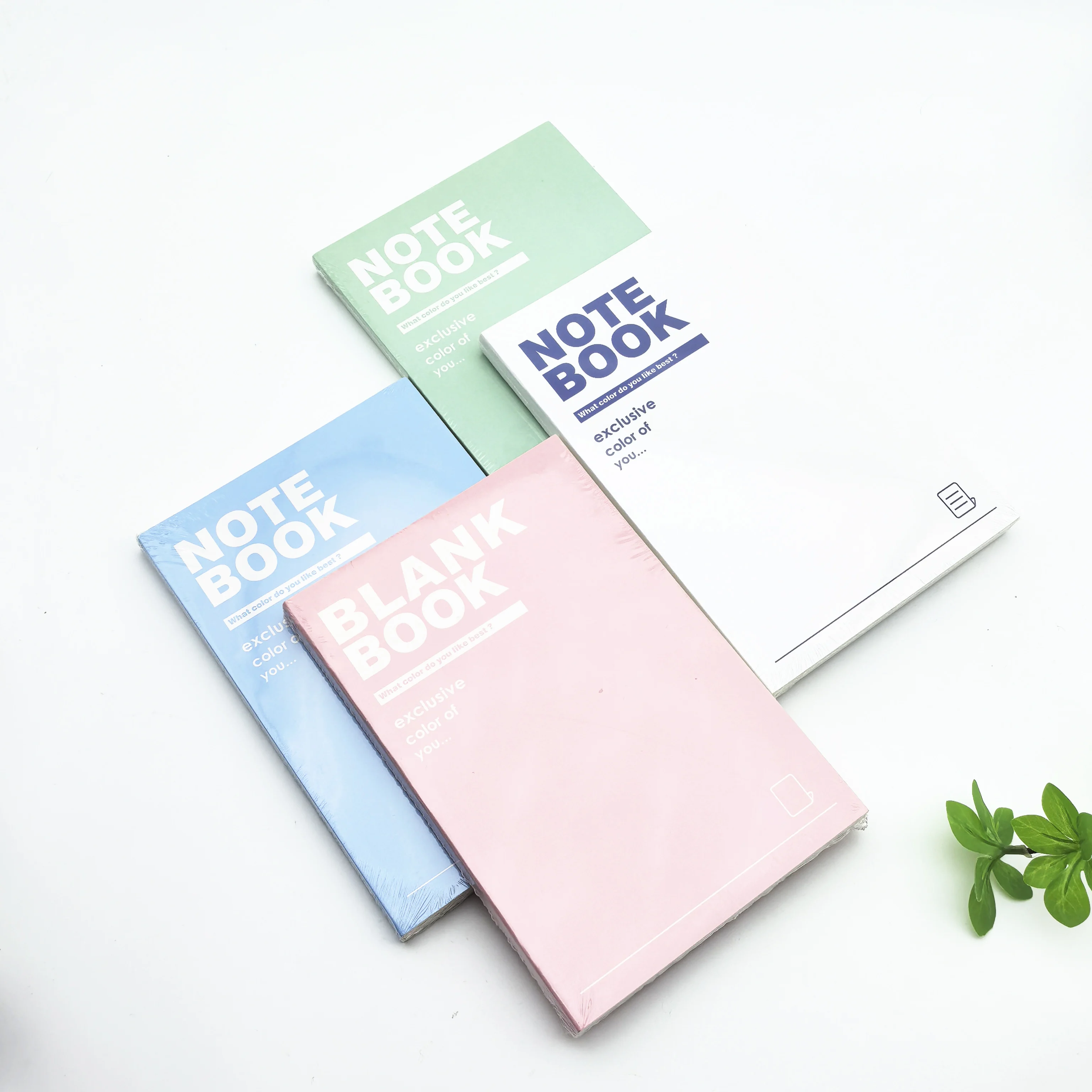 A5 Notebook 128 Sheets, Minimalist Solid Color Soft Cover Journal, Blank & Lined Inner Pages Writing Diary for Student Office Sc