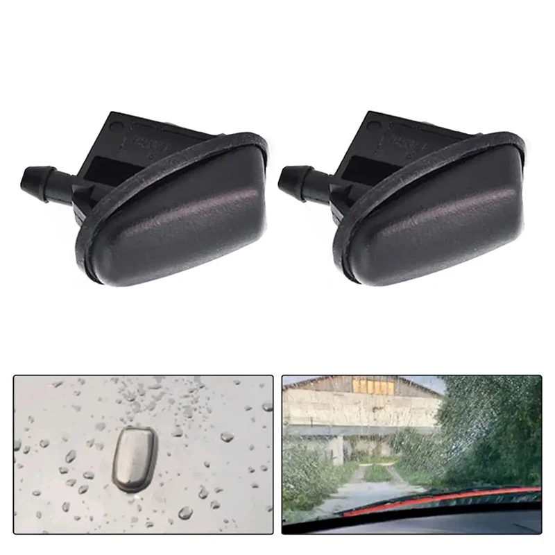 2PCS BM5117666AB For Ford Focus Mondeo Galaxy C-max Fiesta KA Fusion Car Front Windshield Windscreen Washer Jet Nozzles 1708176
